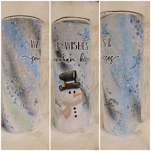 Snowman Kisses Tumbler