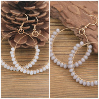 Bead Hoop Earrings