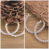 Bead Hoop Earrings