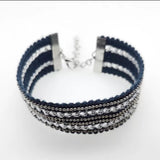 Woven Blue Boho Bracelet