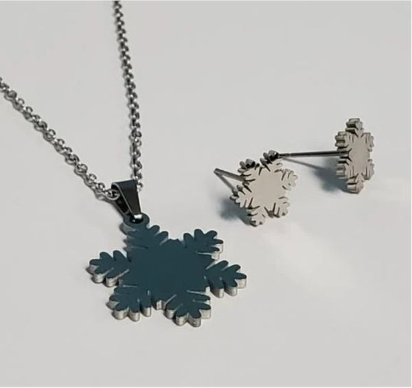 Silver Snowflake Set