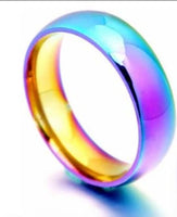 Iridescent Titanium Ring