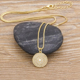 Boho Gold Circle Necklace