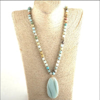 Amazonite All Natural Stone Necklace