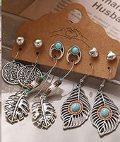 Turquoise & Silver Earring Set