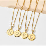 Gold Bling Initial Necklace