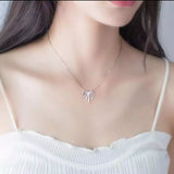 Dainty Silver Spike Necklace