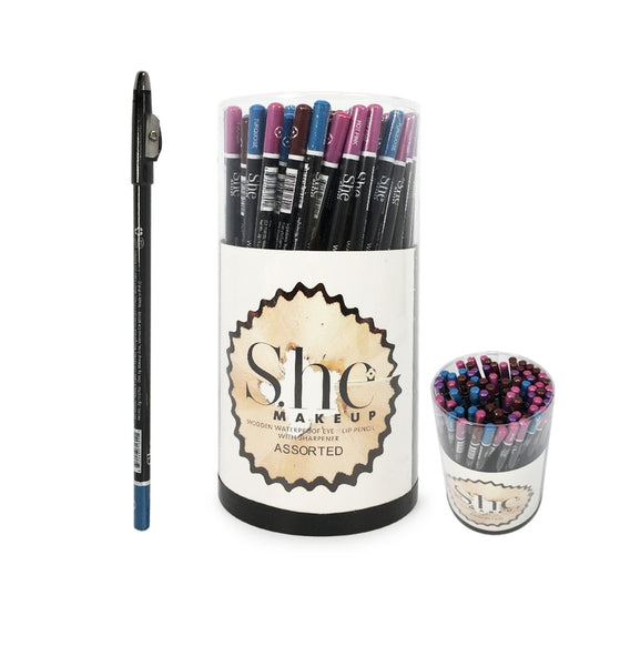 Color Wooden Waterproof Eyeliner w/ Sharpner