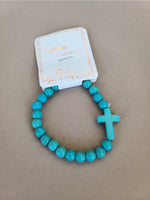 Stone Cross Bracelets