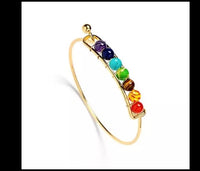 Chakra Gold Bangle