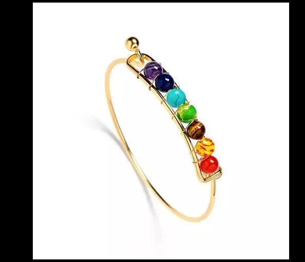 Chakra Gold Bangle