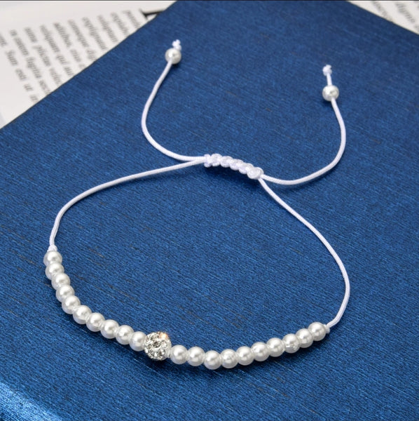 Pearl Adjustable Bracelet/Anklet