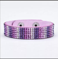 Purple Bling Wrap Bracelet