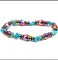 Colorful Hematite Natural Stone Bracelet