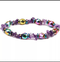 Colorful Hematite Natural Stone Bracelet