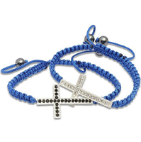 Adjustable Woven Cross Bracelet