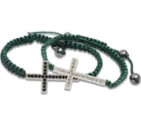 Adjustable Woven Cross Bracelet