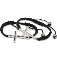 Adjustable Woven Cross Bracelet