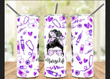 Purple Nurse Life Tumbler