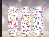 Rainbow Nurse Tumbler