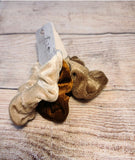 Browns Velvet Scrunchie 3 pack