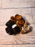 Browns Velvet Scrunchie 3 pack