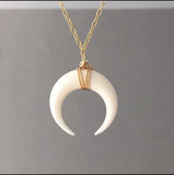 Double Horn Necklace