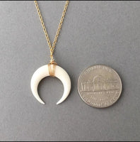 Double Horn Necklace