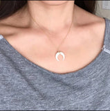 Double Horn Necklace