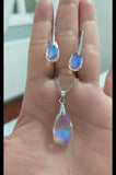 Aurora Borealis Crystal Necklace Set