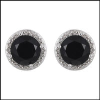 Cubic Zircon 8mm Stud Earrings