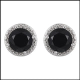 Cubic Zircon 8mm Stud Earrings