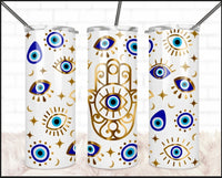 Evil Eye Hamsa Hand Tumbler