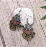 Boho Three Layer Drop Earrings