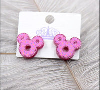 Glitter Minnie Earrings