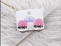 Clear Mama Stud Earrings