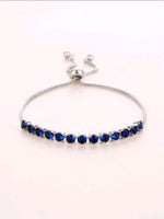 Sapphire Blue Silver Bracelet