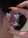 Rhinestone Butterfly Ear Wrap 1 pc.