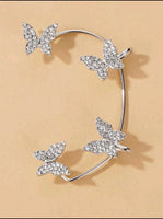 Rhinestone Butterfly Ear Wrap 1 pc.