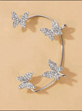 Rhinestone Butterfly Ear Wrap 1 pc.