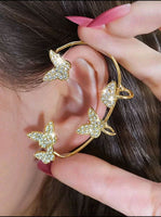 Rhinestone Butterfly Ear Wrap 1 pc.