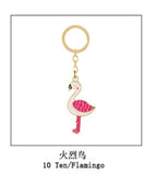 Flamingo Charm Keychain