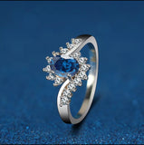 Sapphire Silver Ring