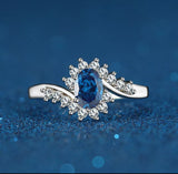 Sapphire Silver Ring