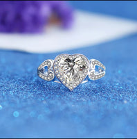 Zircon Heart S925 Ring