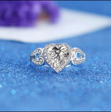 Zircon Heart S925 Ring