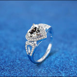 Zircon Heart S925 Ring