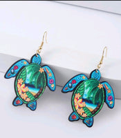 Turtle Ocean Earrings