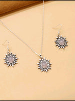 3 pc Silver Necklace Set