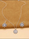 3 pc Silver Necklace Set